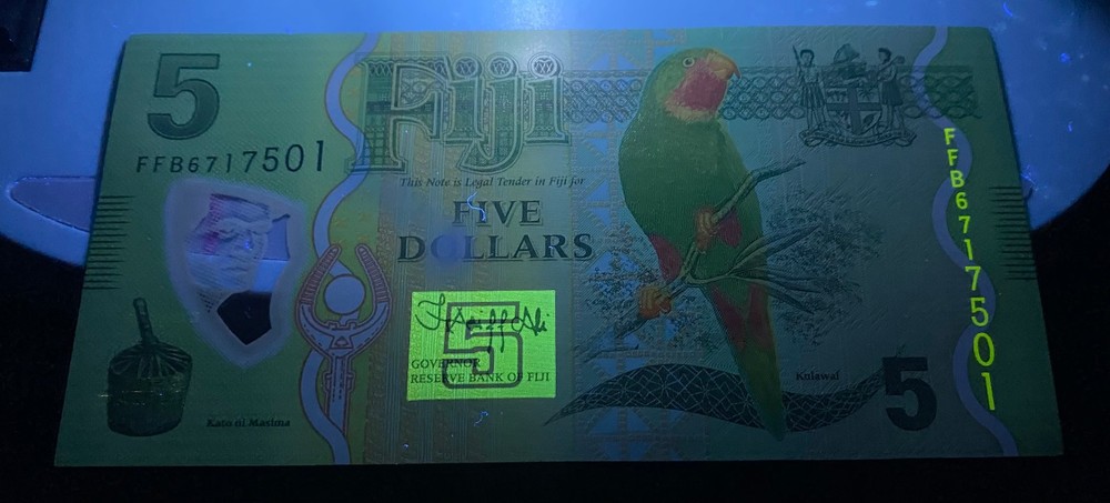 FIJI, $5, ND (2023) , P-115b, UNC, Polymer