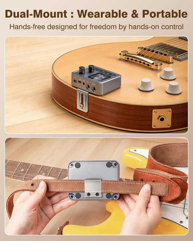 Multi Effects Guitar Processor, ANN Amp Modeling & IR Cabinet Simulation, 80 ...