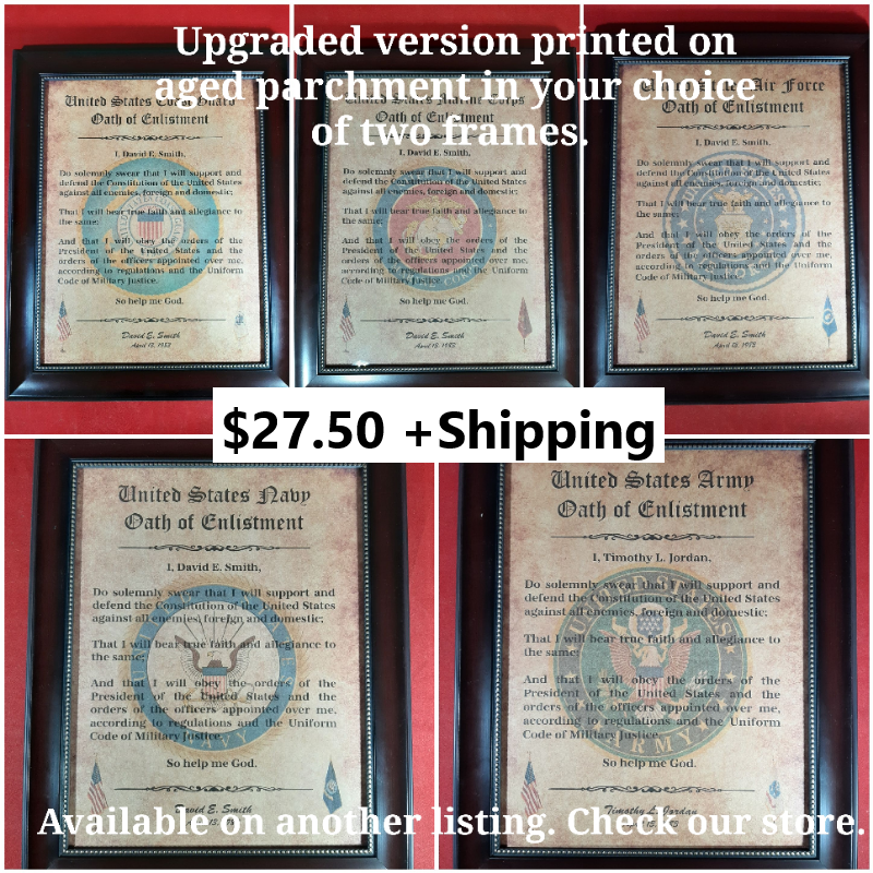 MC-NICE: AIR FORCE Armed Forces Code of Conduct Framed PERSONALIZED