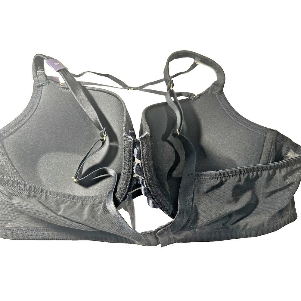 Cacique Boost Balconette Bra Women's 44C Black Full Coverage NWT