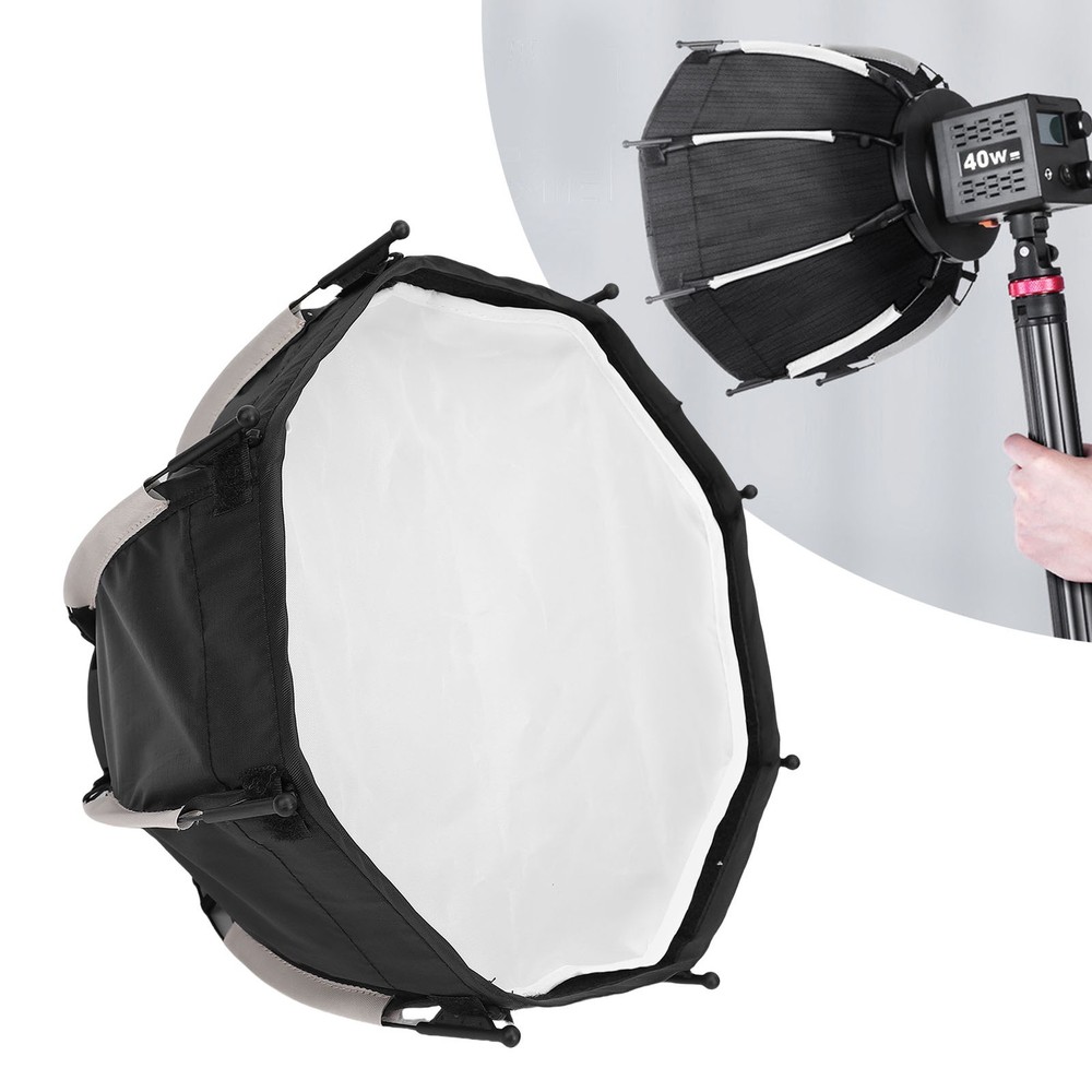 Portable Octagonal Softbox With Grid For Mount Fill Light