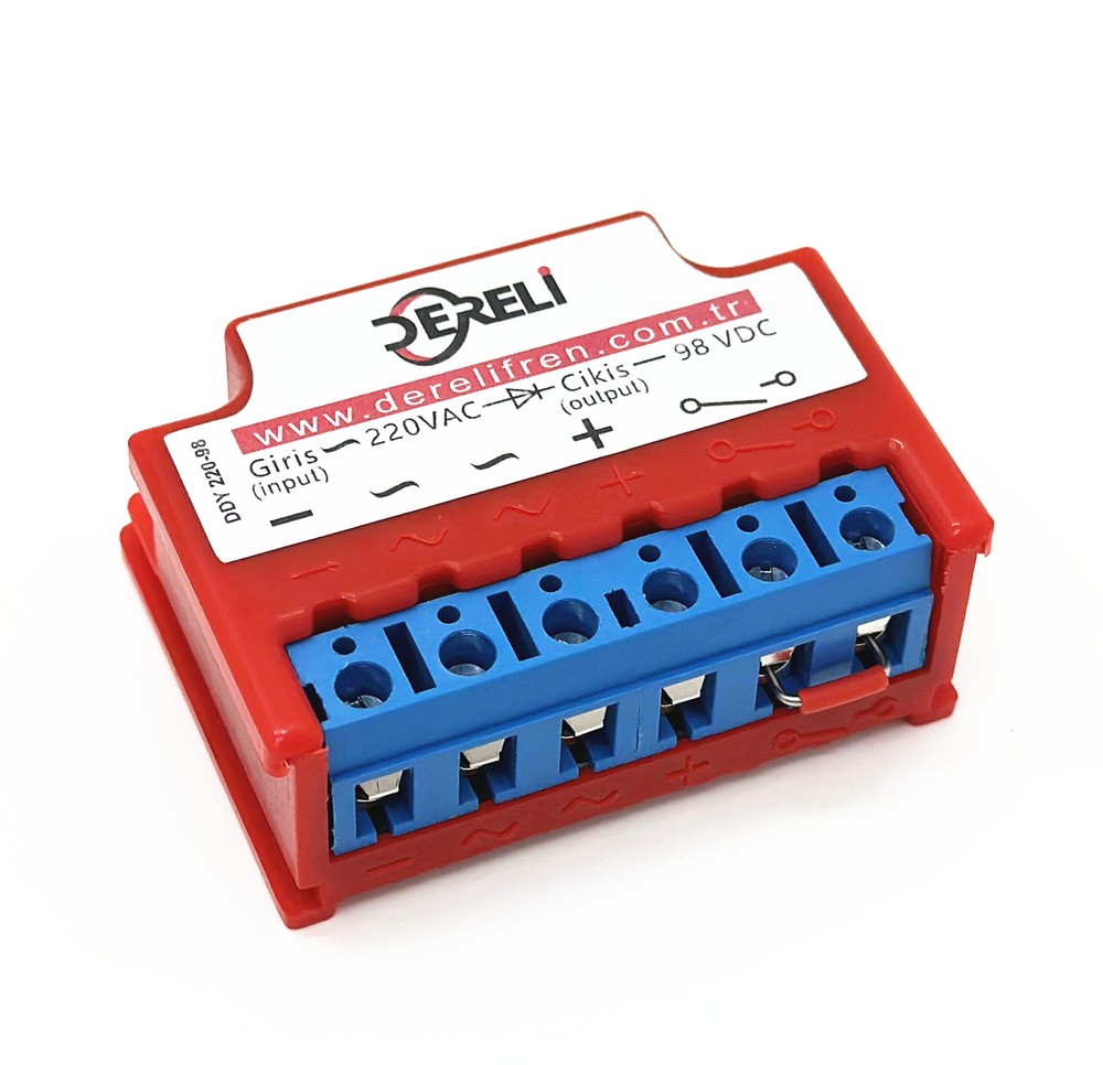 DERELI DDY 220-98 input 220VAC output 98VDC Half-Wave Brake Rectifier module