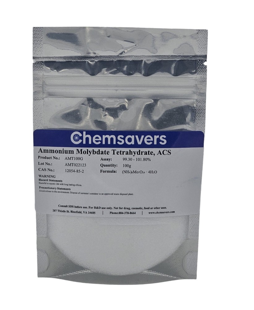 Ammonium Molybdate Tetrahydrate, ACS, 100g