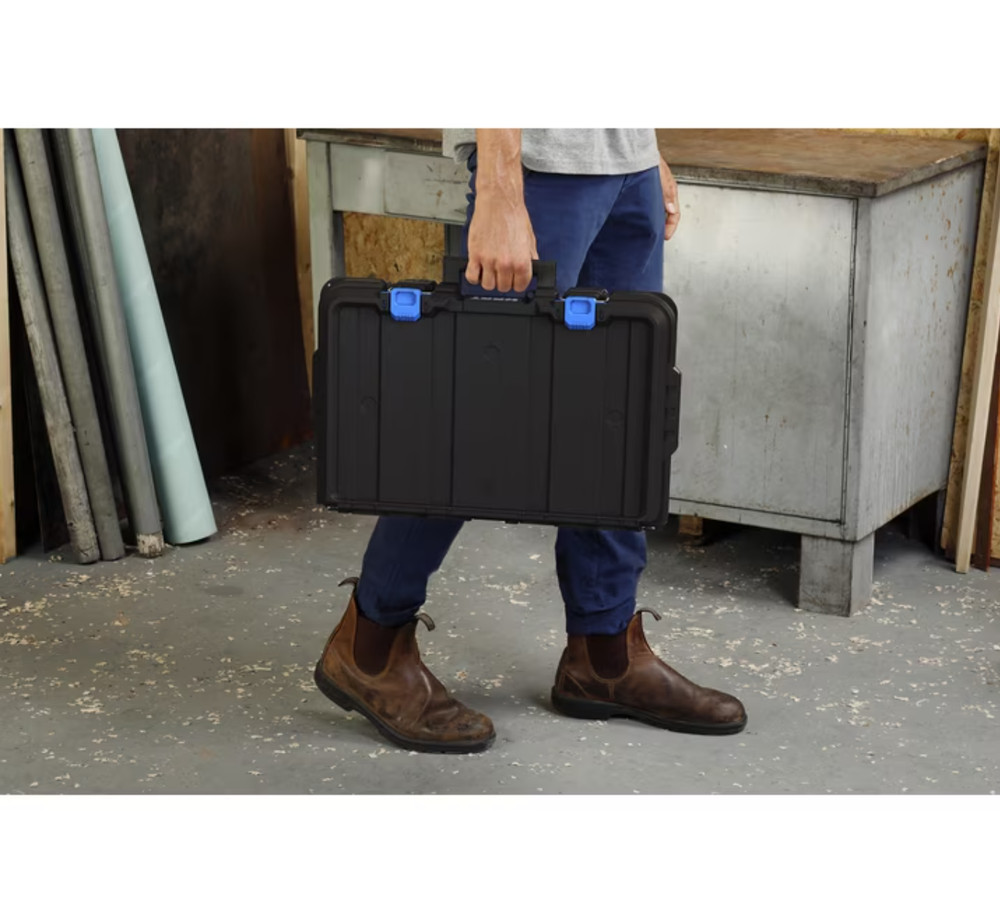 HART Stack System Tool Box with Small Blue Organizer & Dividers, Fits HART's