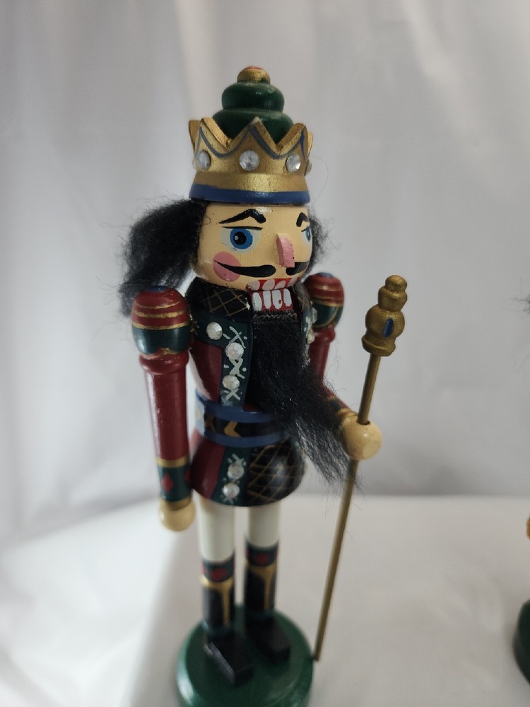 Original Vintage Terrys Village King & Queen Nutcracker Set - 8" - With Boxes