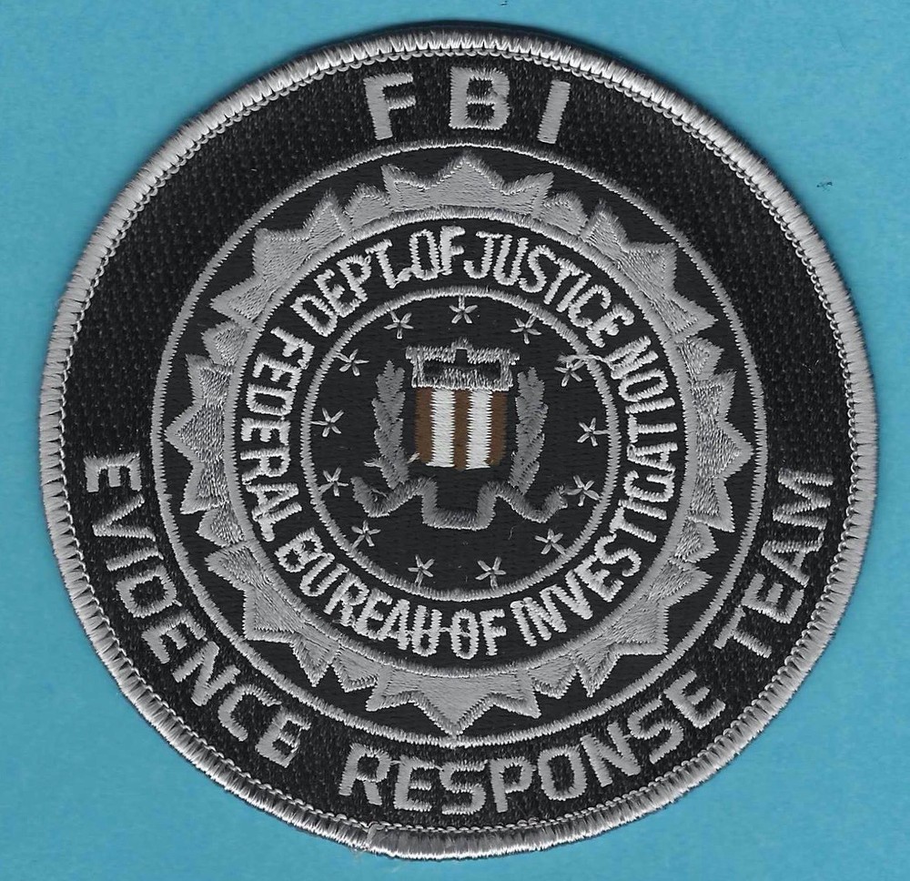 FBI EVIDENCE RESPONSE TEAM PATCH GREY