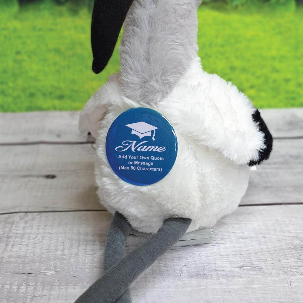 Ibis Bin Chicken Graduation Plush with Personalised Badge