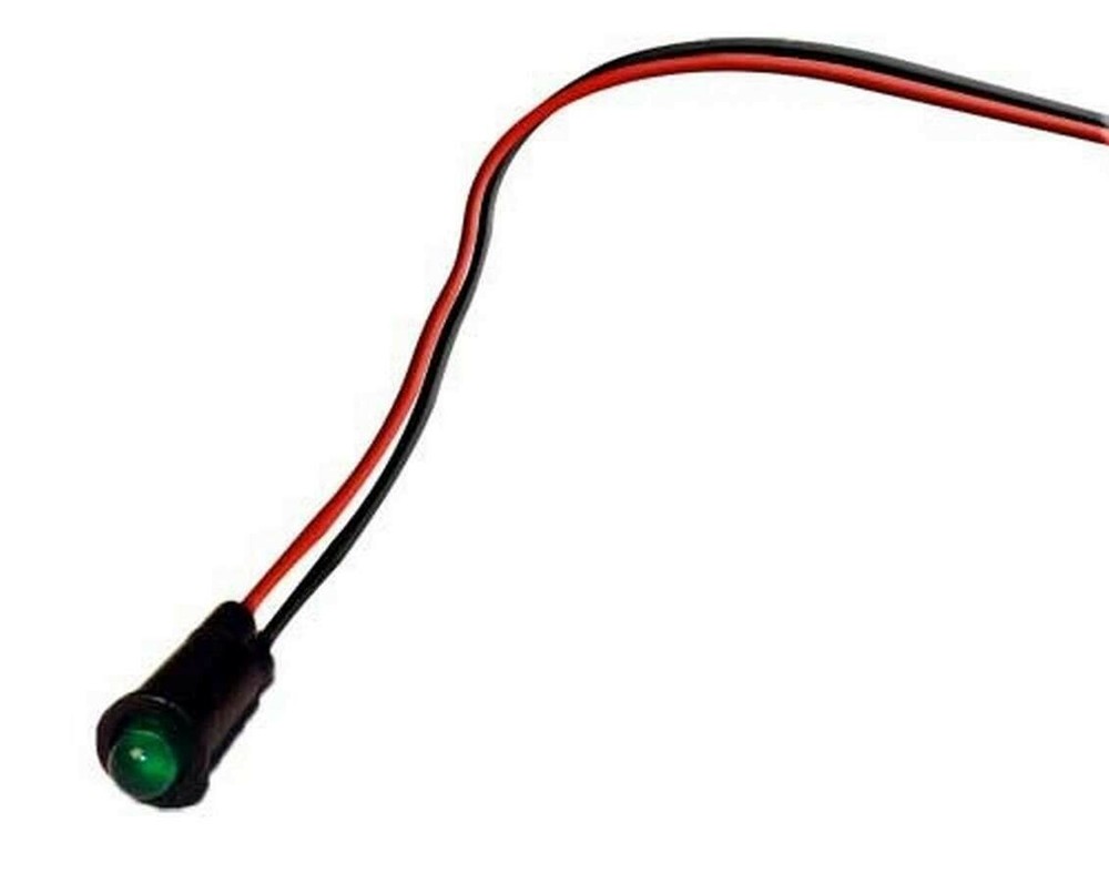 Green LED Indicator Light 5/32 in OD - Universal - Each