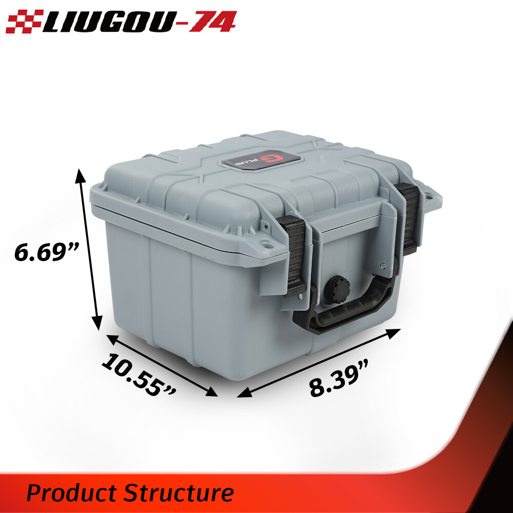 Gray Graded Card Storage Box Deep Travel Size Waterproof Case Slab Protector