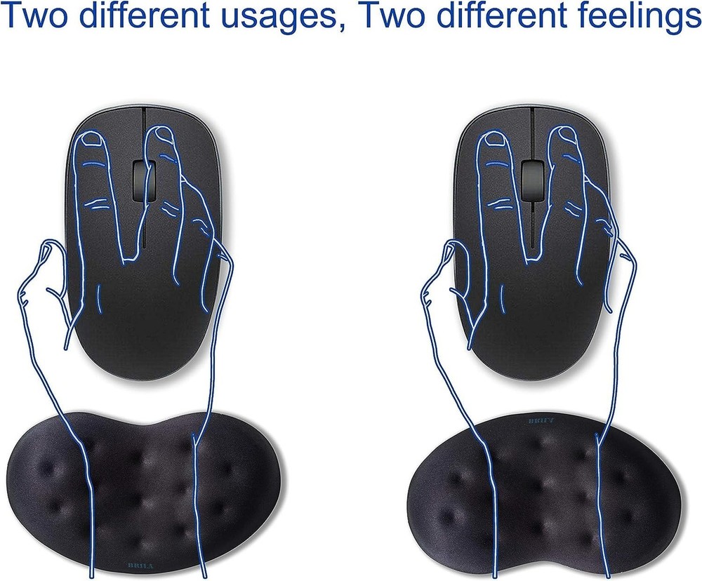 BRILA Ergonomic Memory Foam Mouse Wrist Rest Support Pad Cushion for Computer...
