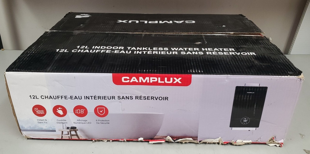 CAMPLUX  CA318NG-N1 Smart 3.18 GPM Tankless Water Heater With Vent Pipe