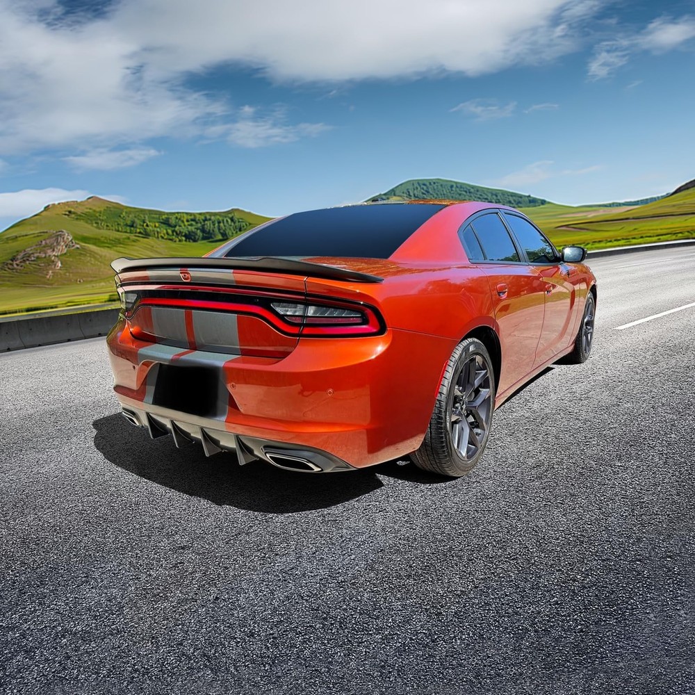 Rear Diffuser, Compatible with 2015-2018 Dodge Charger Base, Dodge Charger