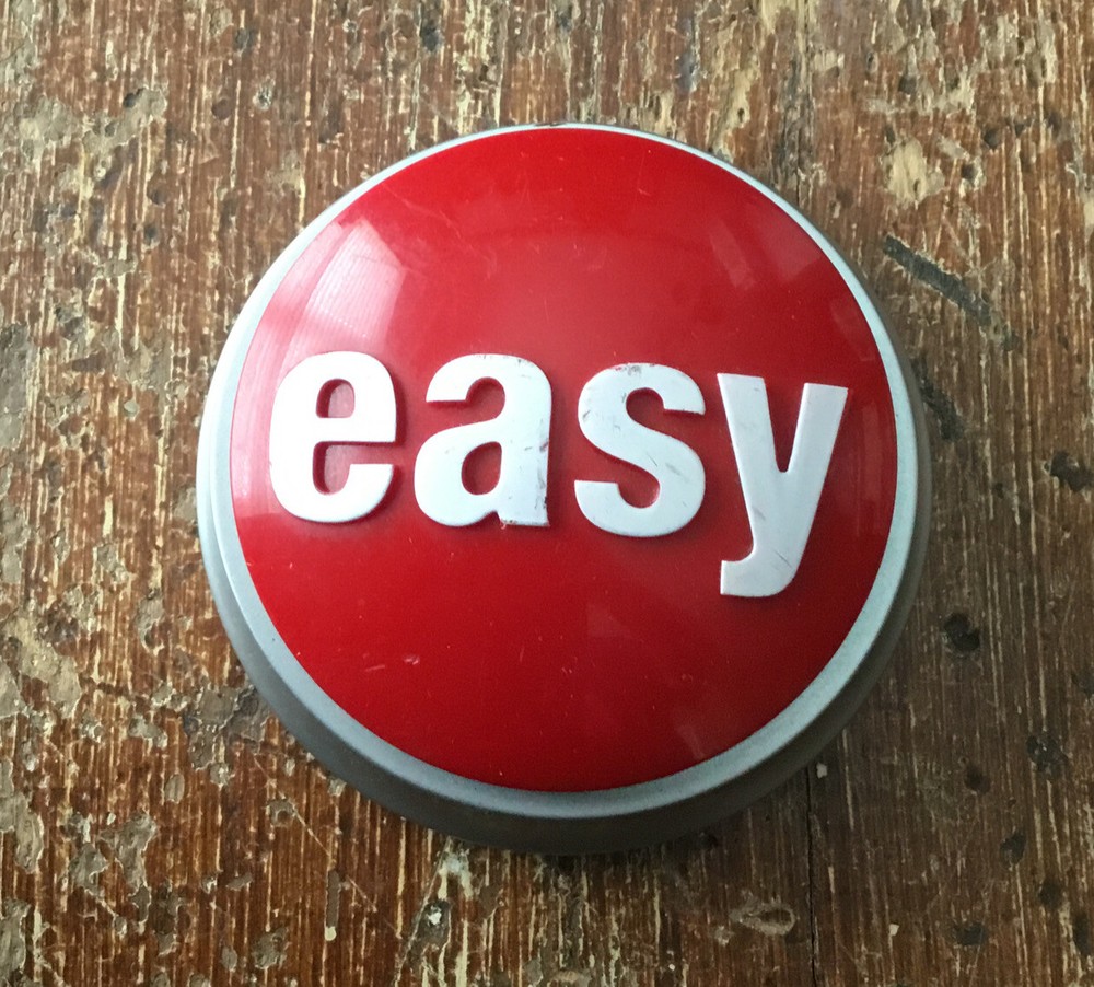 Staples "That Was Easy" Red Button Push For Fun Voice