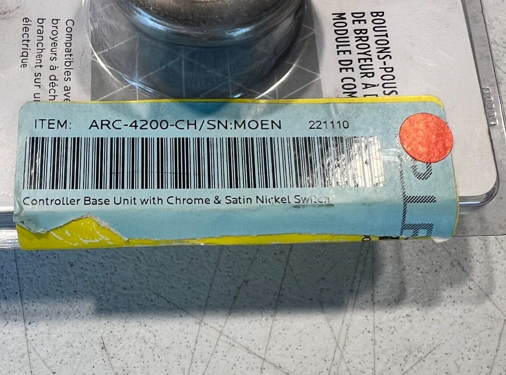 Moen ARC-4200-CH Controller Base Unit Switch CHROME & SATIN NICKEL New!