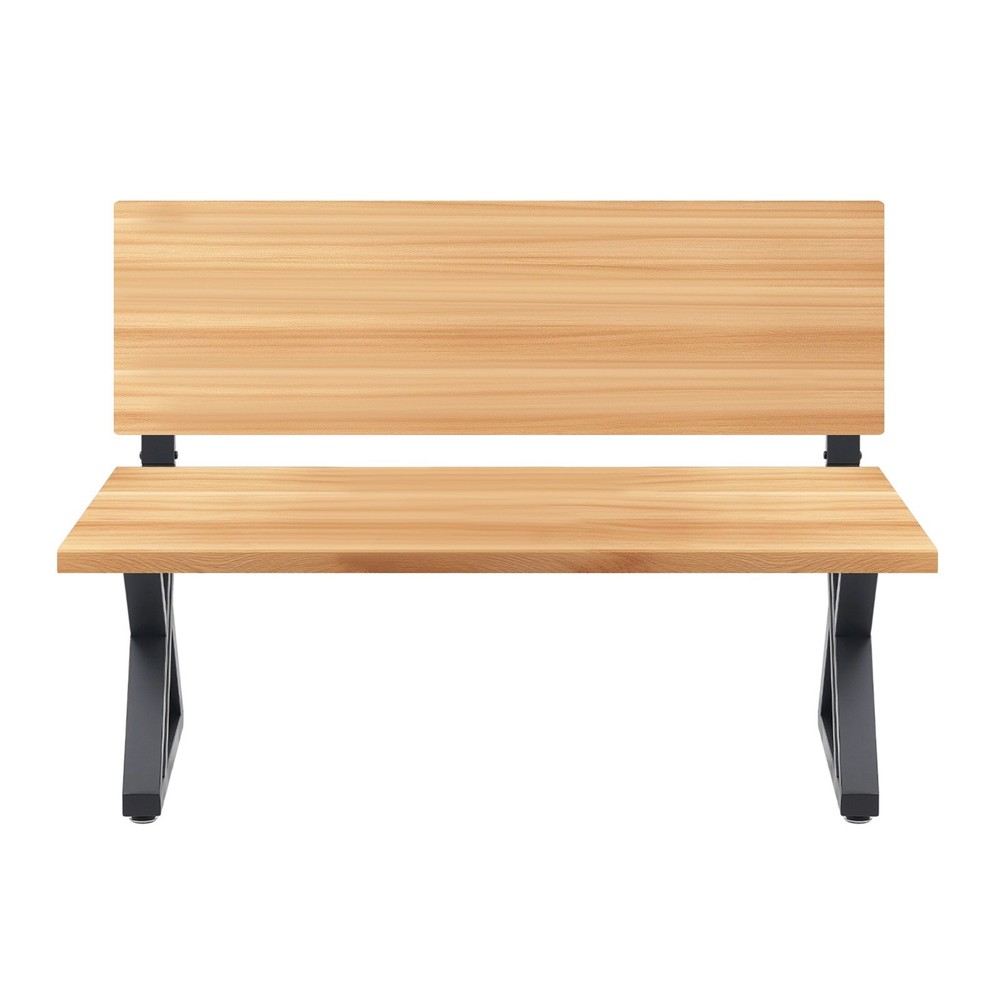 Bench Legs, 2PCS Bench Legs, Z-Shaped Bench Legs with Backrest Bracket