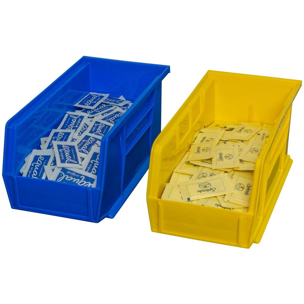 Stackable Plastic Storage Bins for Garage, Pantry, Crafts, 12-Pack, Blue