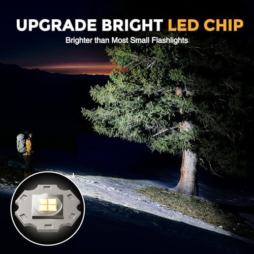 Rechargeable Flashlights High Lumens, Brighter Small Flashlight Powerful 3 Pack
