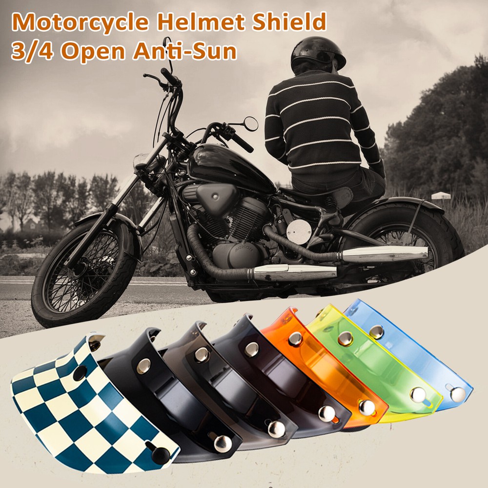Motorcycle Visor Motorcycle 3/4 Open - S4N7