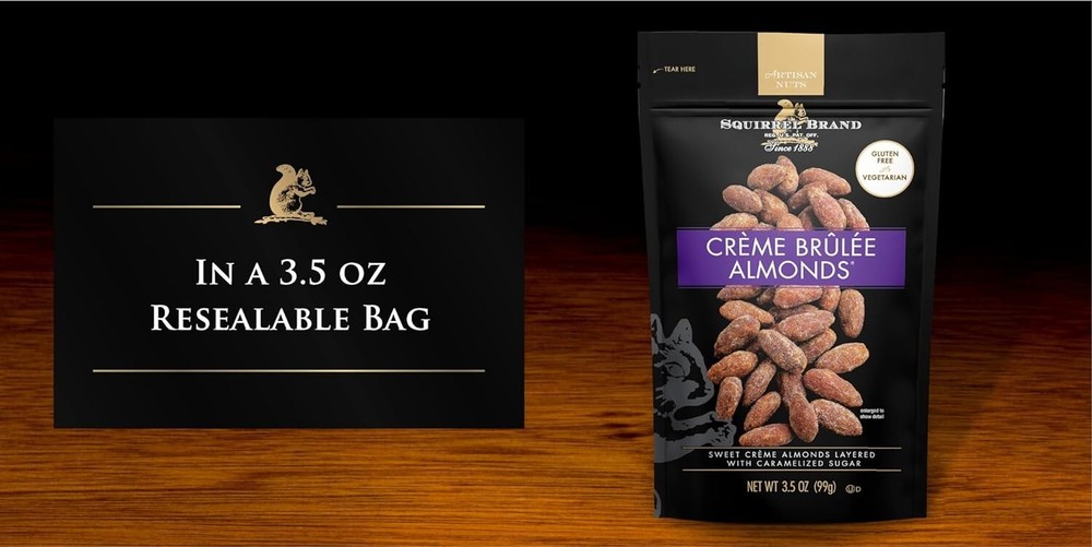Crème Brulee Almonds, 3.5 OZ