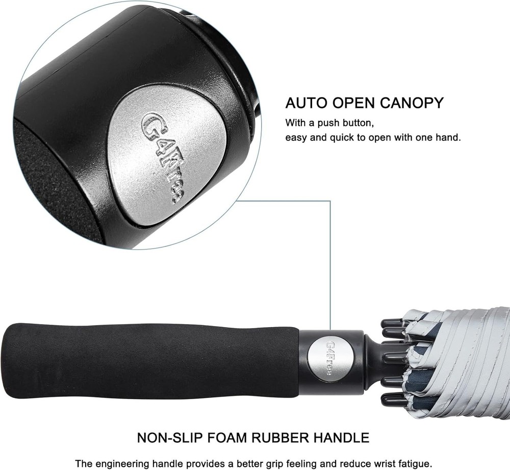 Exceptional 54-Inch Golf Umbrella – Wind Resistant, Stylish & Auto Open Function
