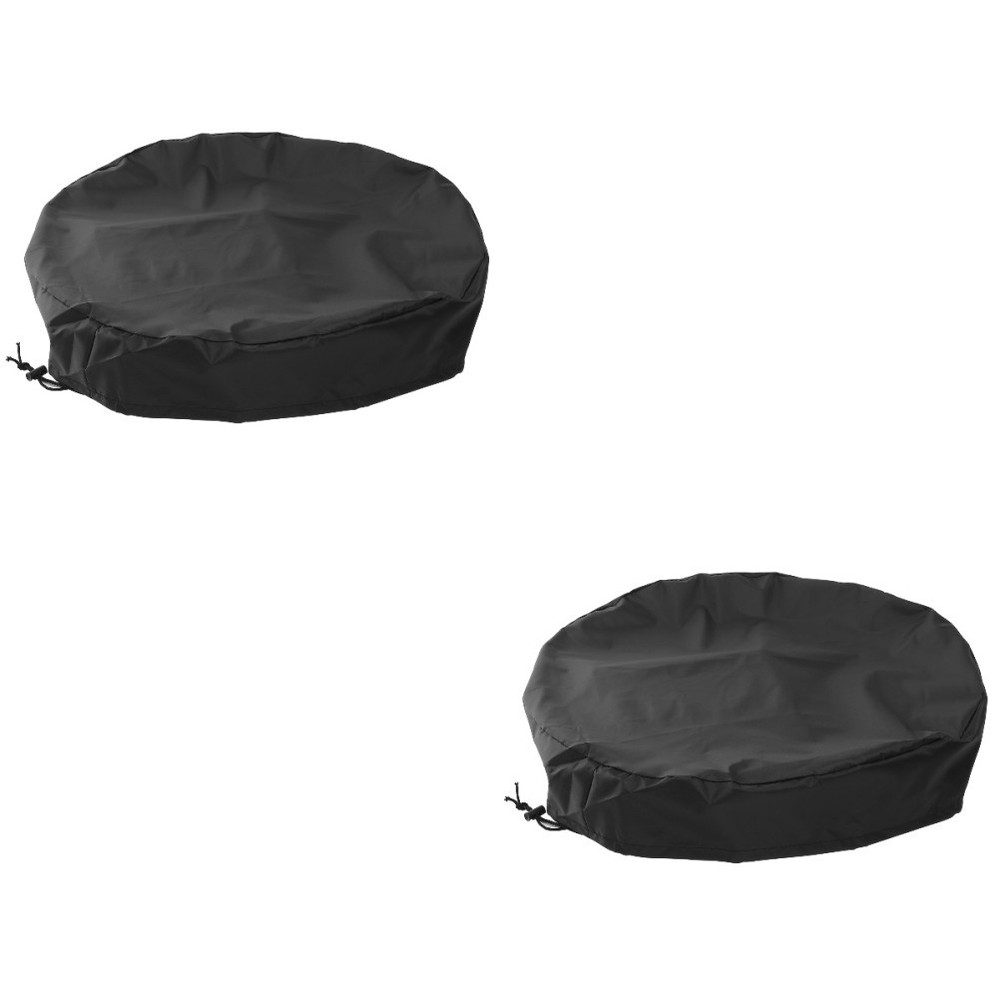 2 Pieces Mesh Cover for Rain Barrels Water Storage Bucket Covers