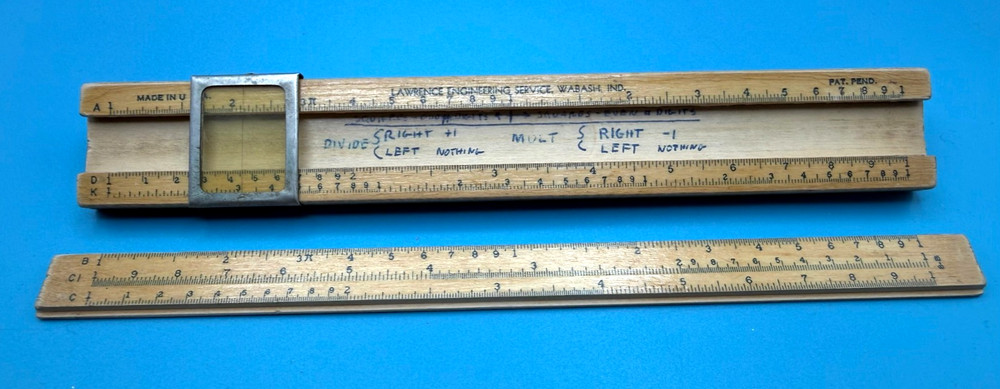 Lawrence Model 8-B Slide Rule (8" model)