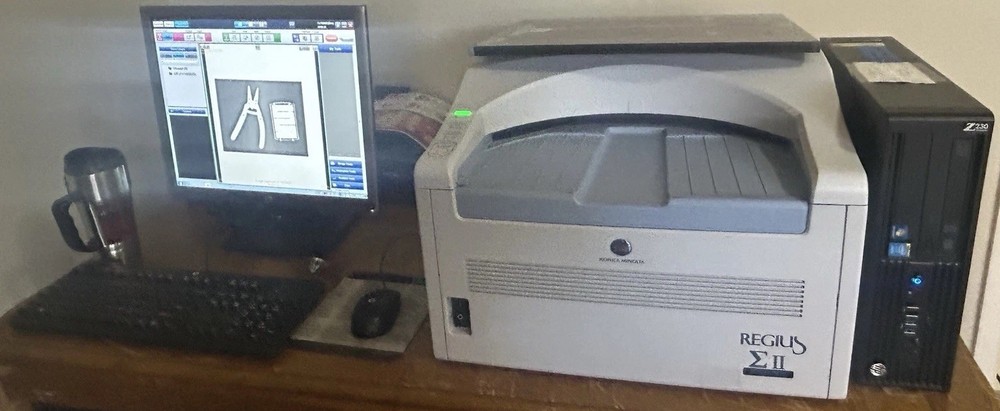 Konica Sigma CR Imaging System W/Workstation & Cassette