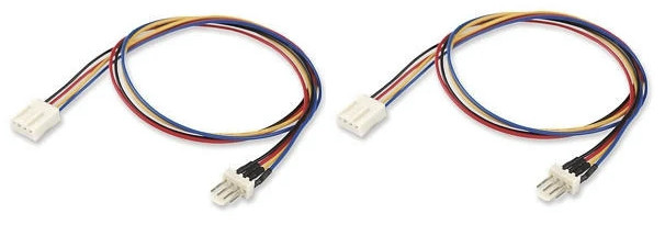 2x 12" 4-Pin PWM Computer Case Cooling Fan Extension Cable