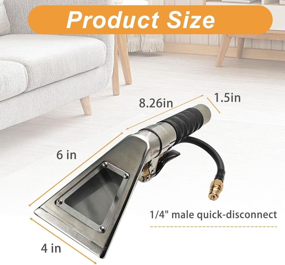 Upholstery Extractor Tool Hand Wand Carpet Cleaner Detailing View Window