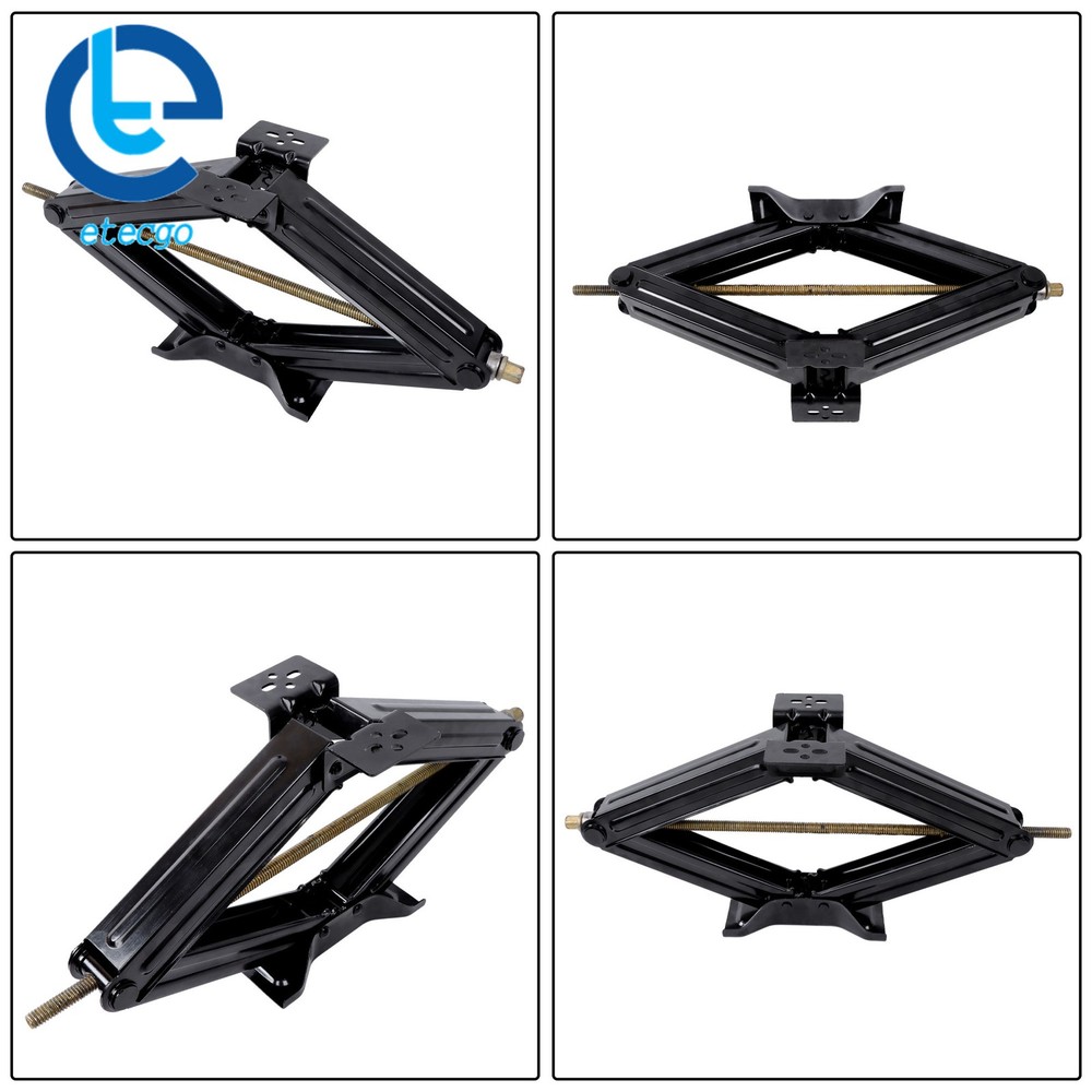 24" 5000lbs Set 2 RV Stabilizer Leveling Scissor Jacks w/socket & hardware