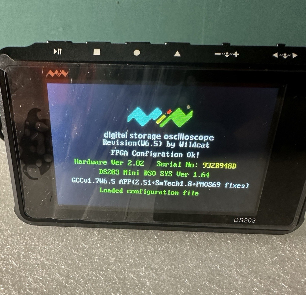 MiniDSO DS203 Quad Handheld Digital Oscilloscope – 4‑Channel, 72 MSa/s.