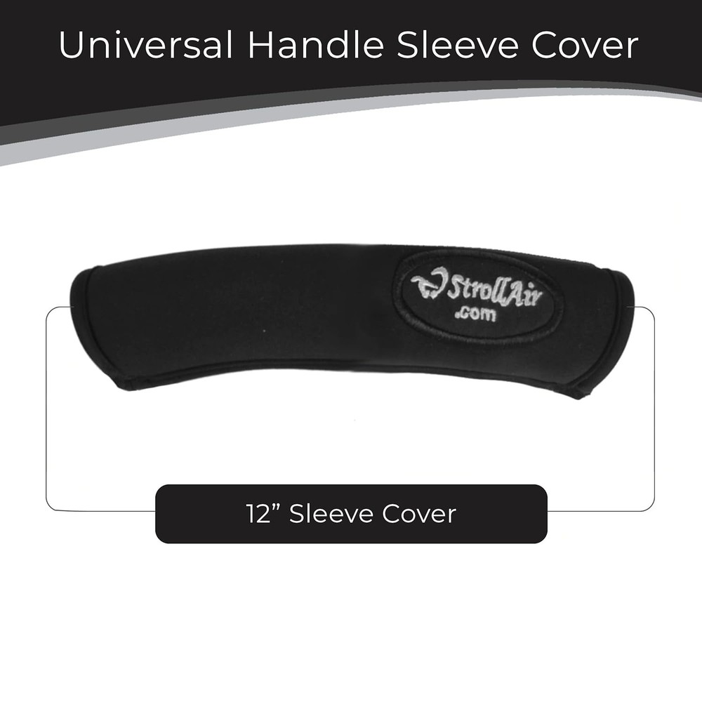 StrollAir Universal Handle Sleeve Cover Grip Replacement Black 12" ONE SECTION