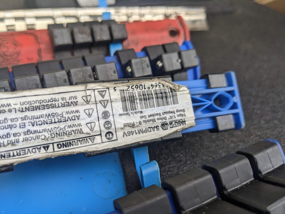 Matco Tools Plastic Socket Rail Organizers Lot