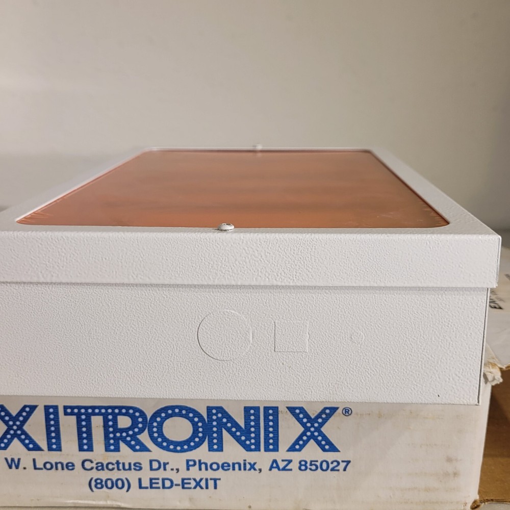 Exitronix 602/WB/TF/A2/FB/TRH/WH LED Exit Sign Suitable For Damp Locations