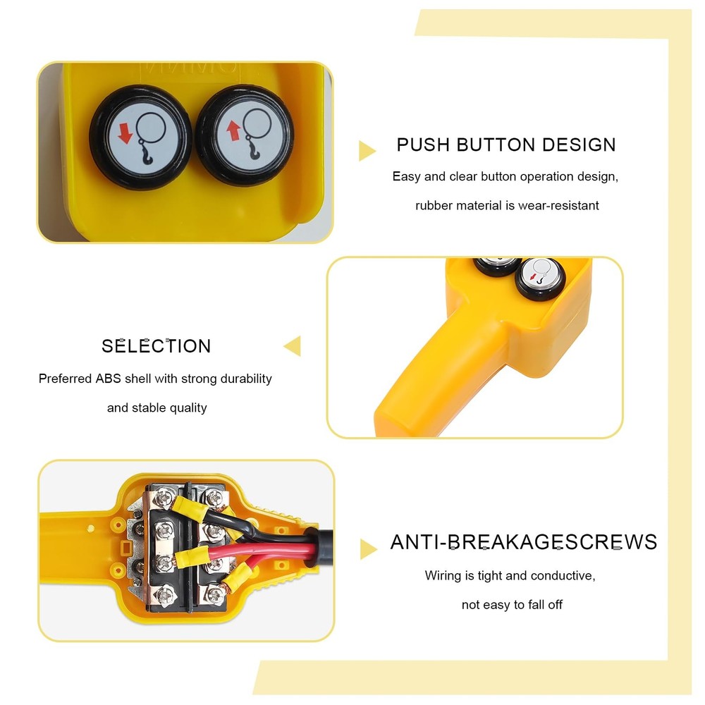 JNXIJ Winch Controller, Hand-Held Remote Replacement with Yellow