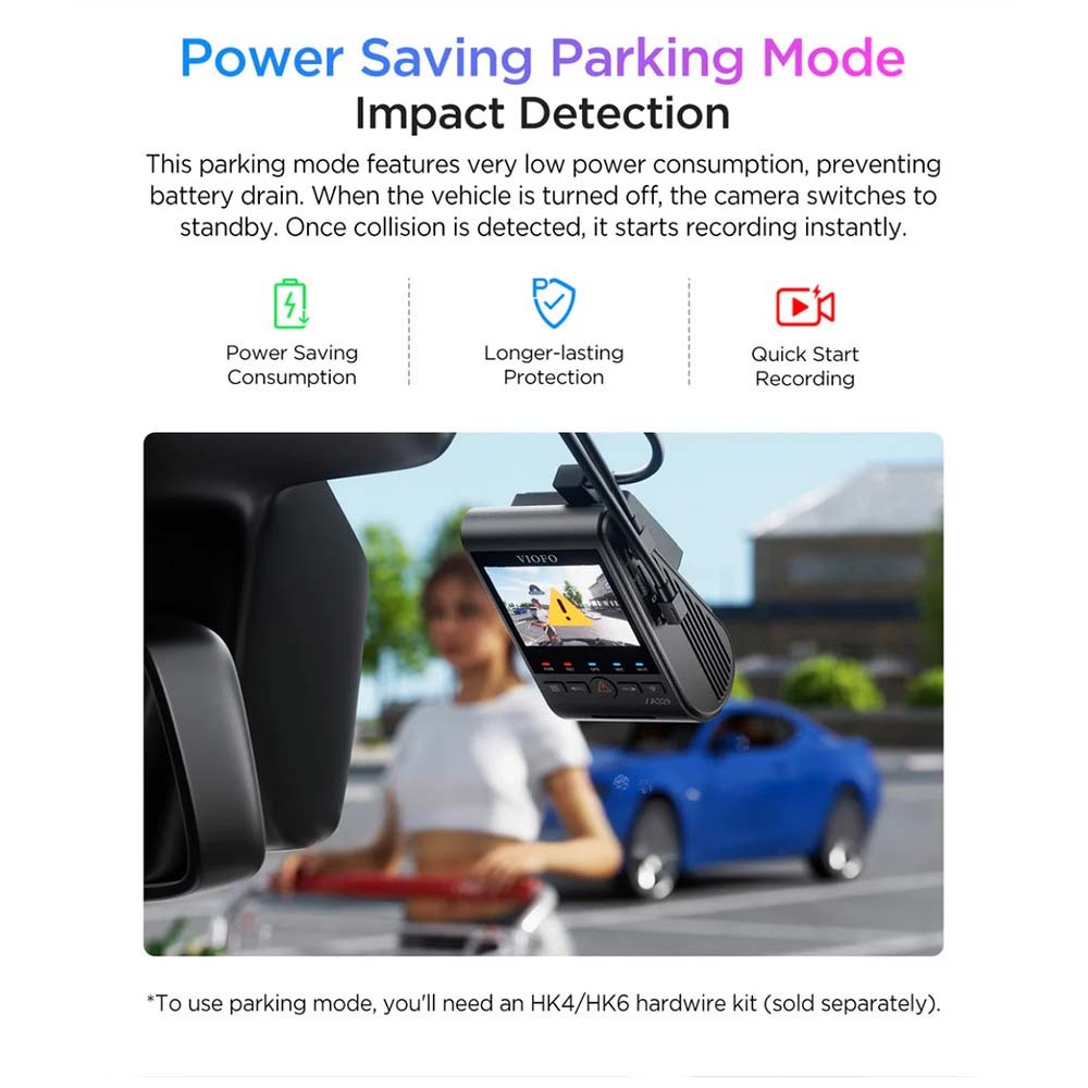 VIOFO A329S 2CH 4K 60FPS+2K HDR Dash Cam