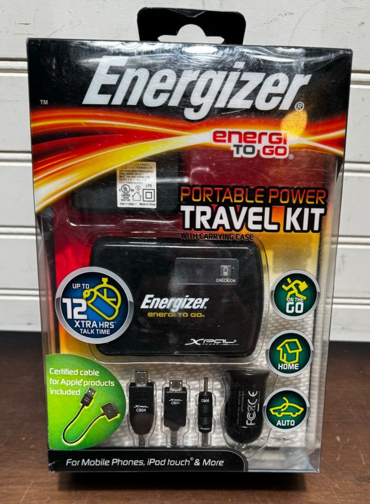 NEW Energizer XP2000K Portable Power Travel Charging Kit
