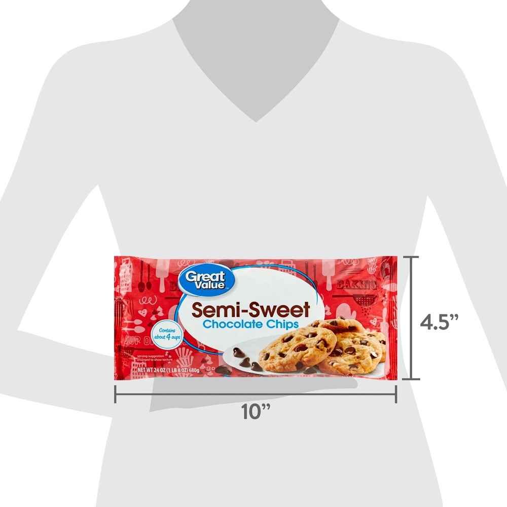 Semi-Sweet Chocolate Chips, 24 oz Bag