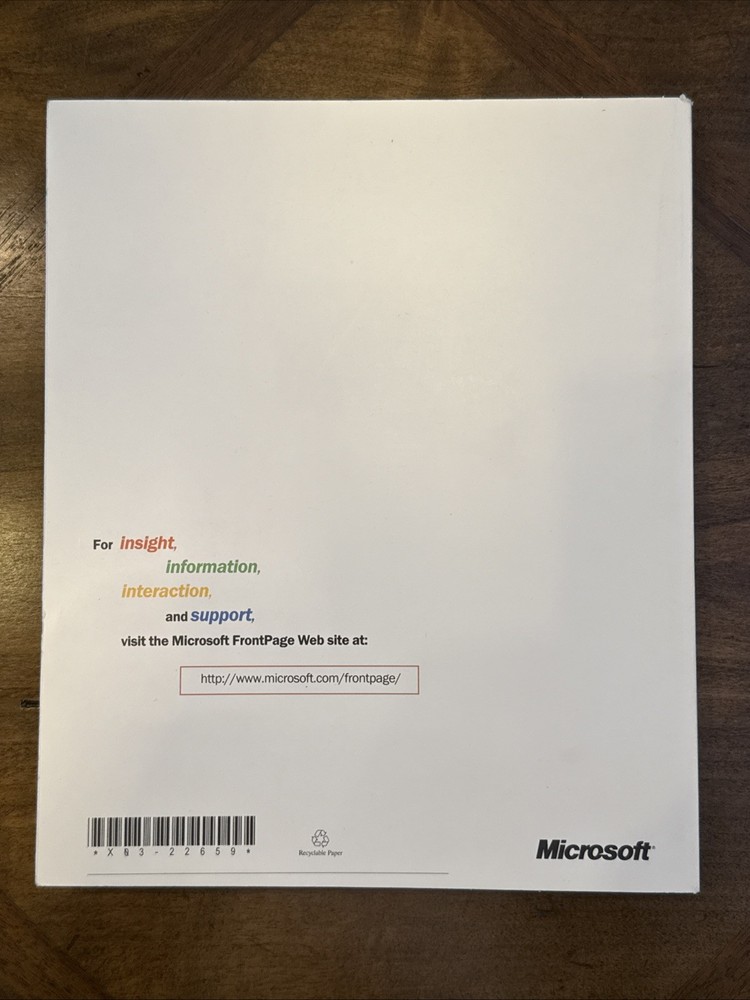 Getting Started with Microsoft FrontPage 98 Paperback Tutorial