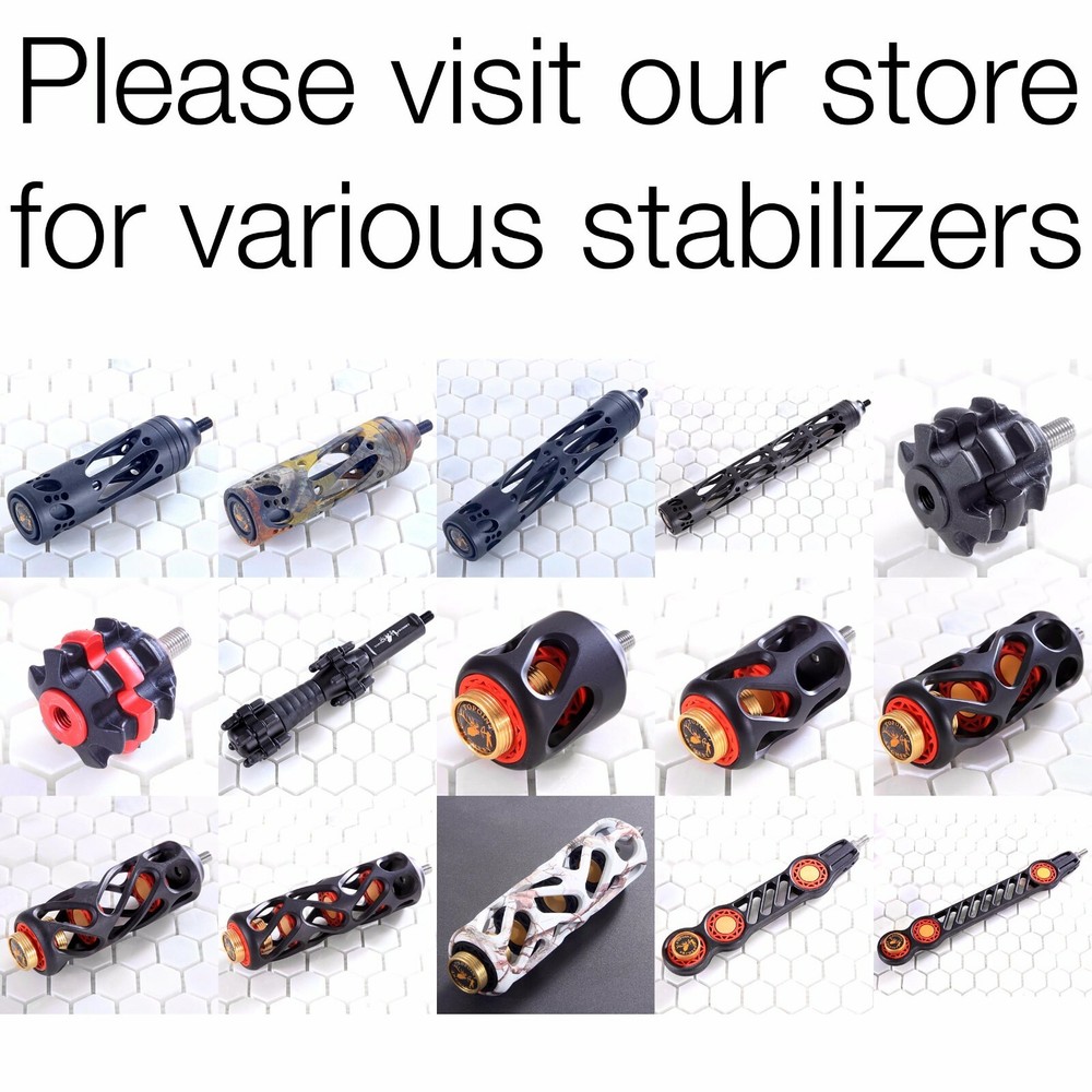6.5" Customizable Stabilizer Vibration Dampening Compound Bow Hunt Reduce Noise
