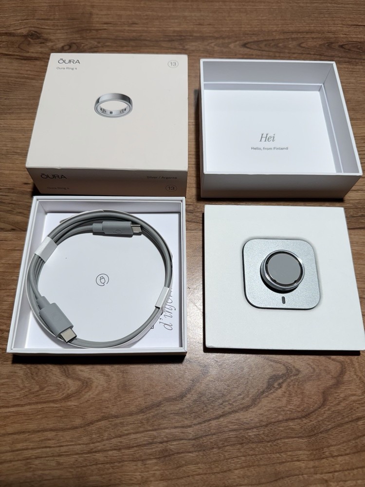 Oura Ring Gen 4 Size 13, Silver