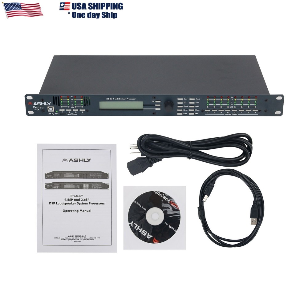 4.8SP 110V Digital DSP Audio Processor Original Software 4 Input 8 Output #USA