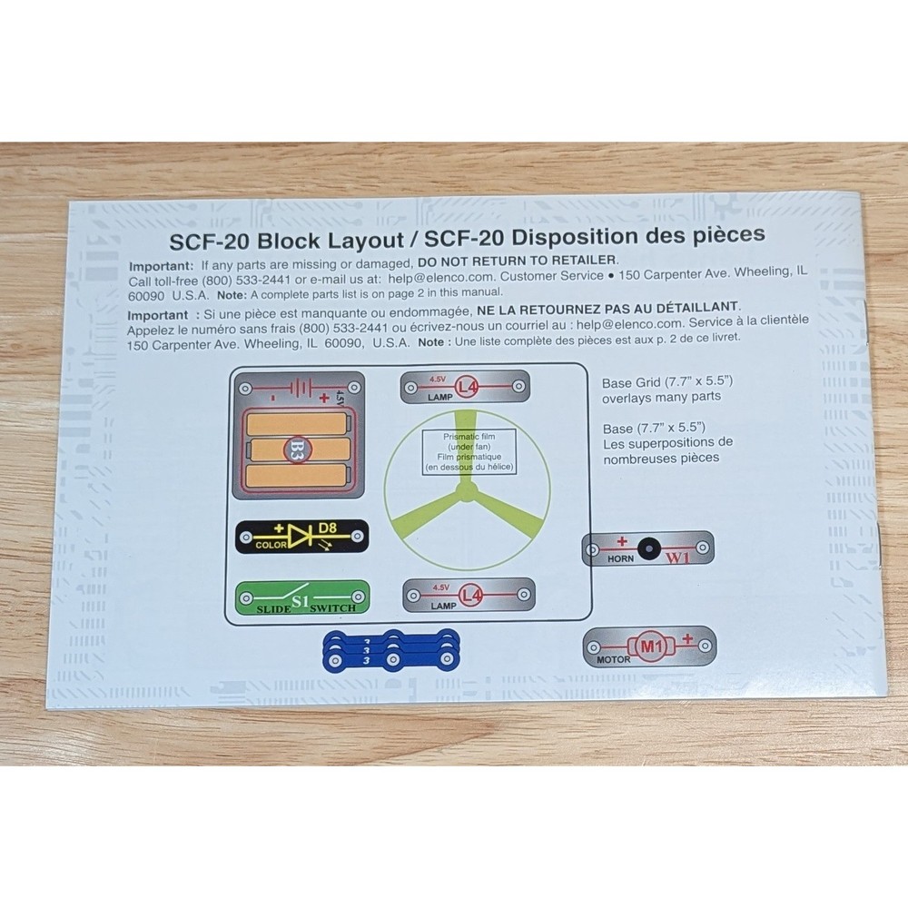 Snap Circuits Fundamentals SCF-20 Electronics STEM Kit 15 Parts 20 Projects