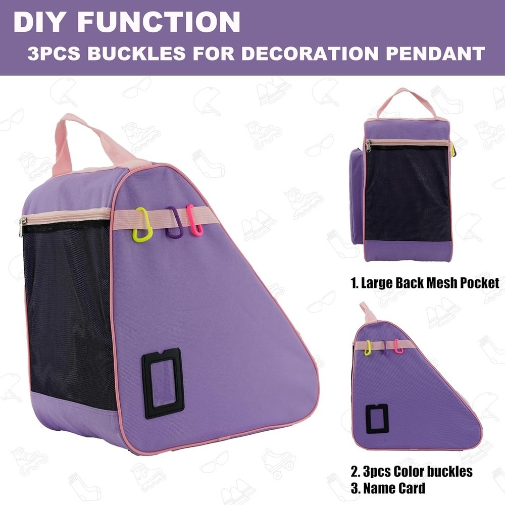 Waterproof Skate Bag for Ice, Inline & Roller Skates – Multiple Colors