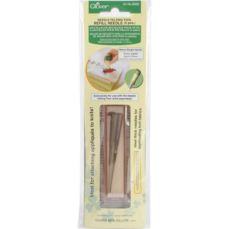 Felting Needle Tool Refill Heavyweight 5/Pkg