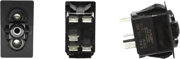 XTC Power Dash Switch Body Single Accessory Blue/Blue LEDs