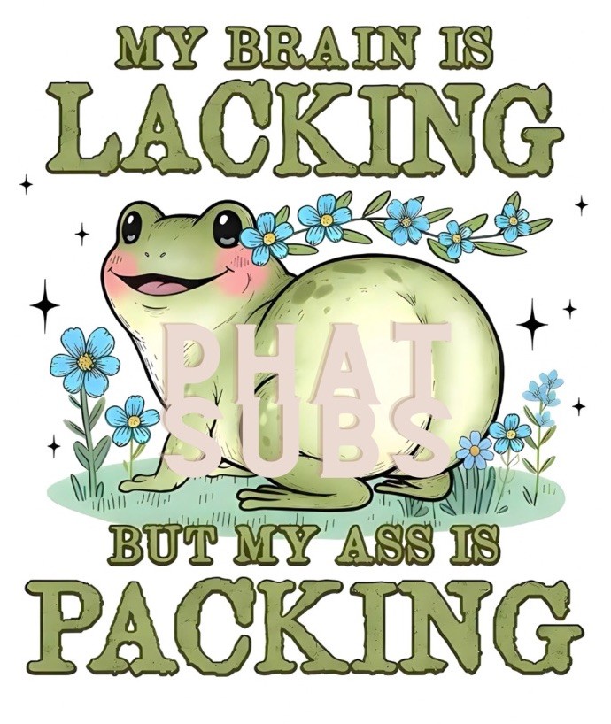 Sublimation Print Brain Is Lacking Frog Ready To Press Heat Transfer