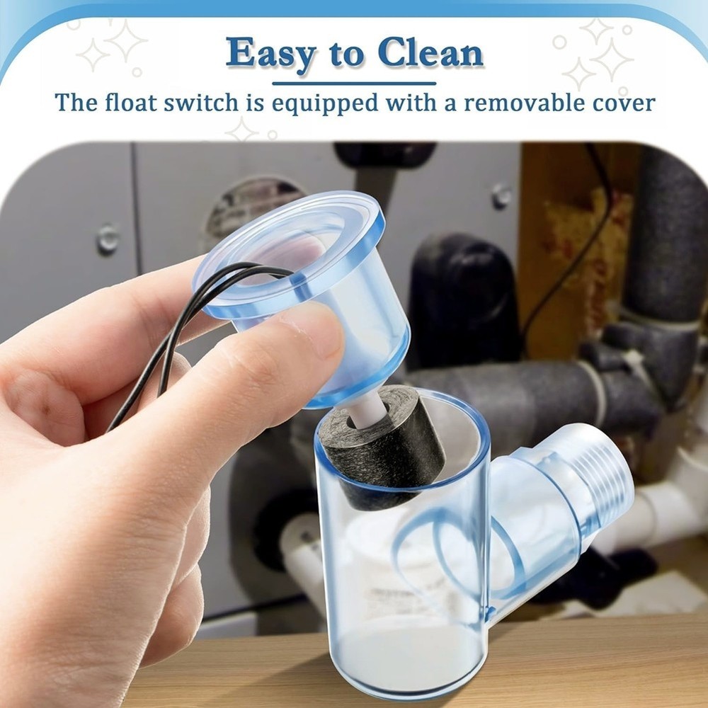2 Pack SS2 Float Switch L-Shape, AC Float Switch with 3/4--Ad1167
