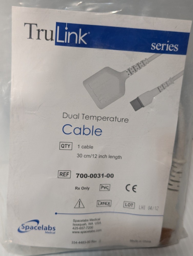 Spacelabs 700-0031-00 Dual Temperature Adapter Cable