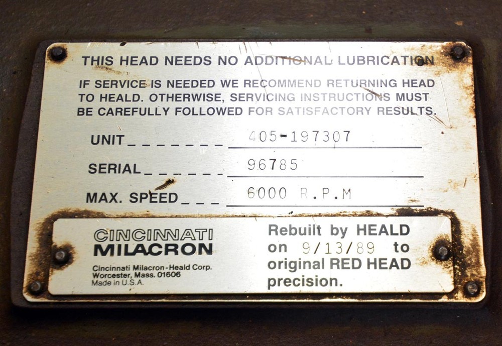 Heald Red Head Spindle (Inv.38777)